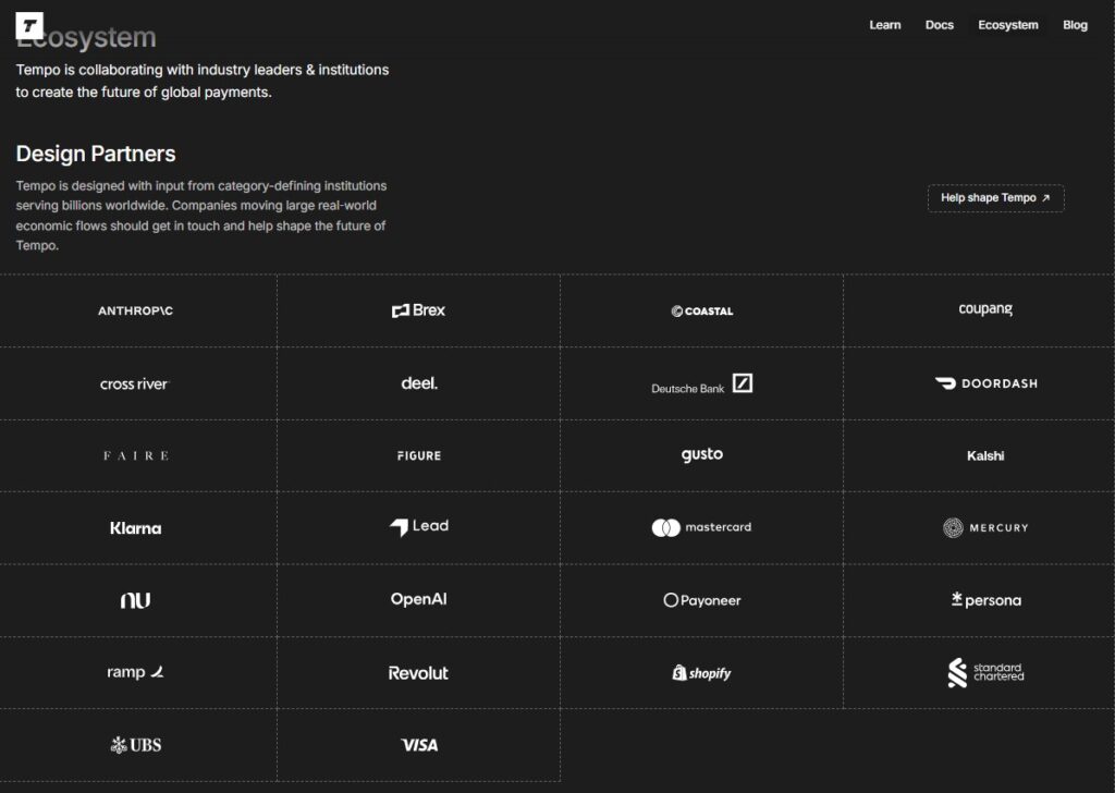 شرکای پروژه تمپو