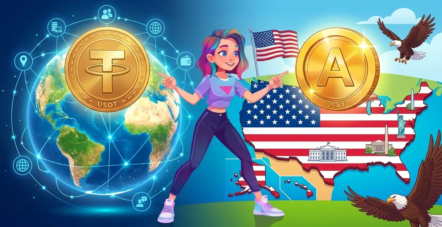 تتر اکنون دو استیبلکوین دارد؛ USAT بازار آمریکا را هدف قرار میدهد، در حالی که USDT جهانی باقی میماند