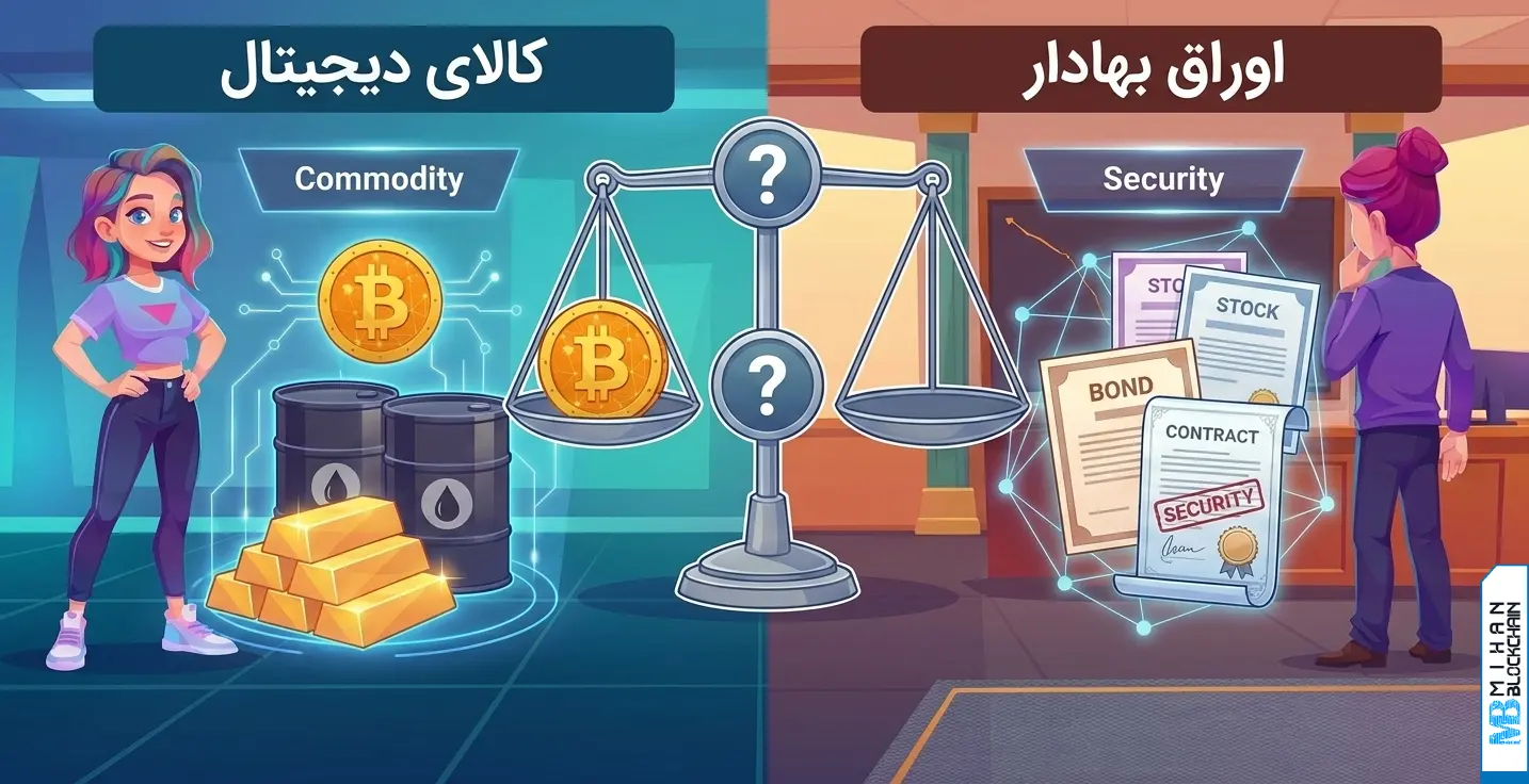 کالای دیجیتال چیست؟ بررسی تفاوت کالا و اوراق بهادار در بازار کریپتو