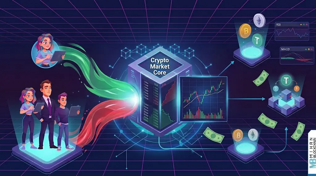 ساختار بازار کریپتو چیست؟ راهنمایی درباره نحوه کار بازارهای کریپتو
